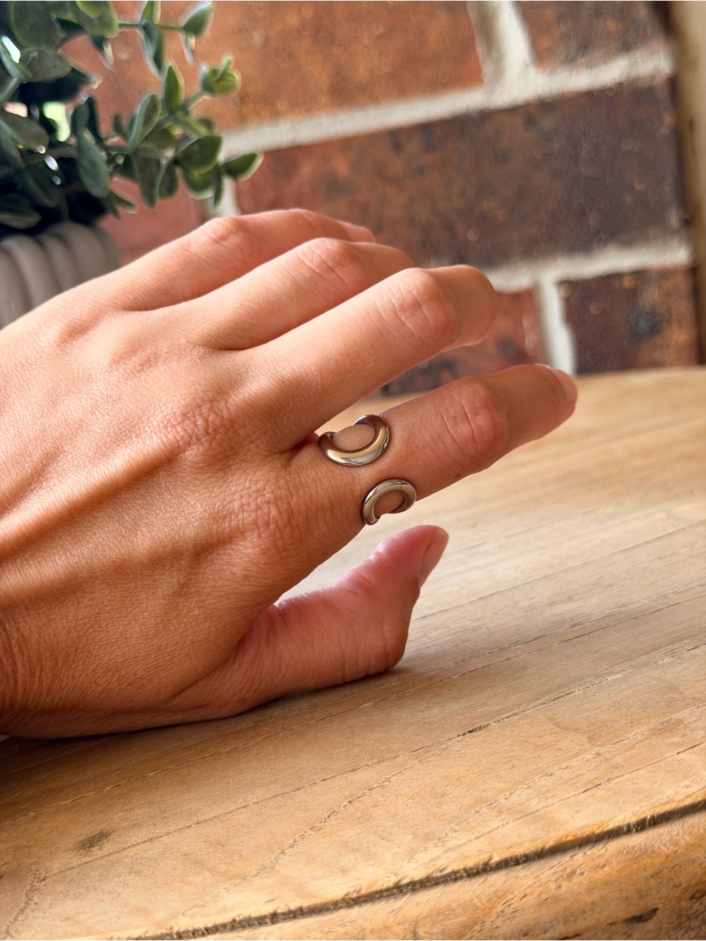 Stainless Steel Cuff Ring